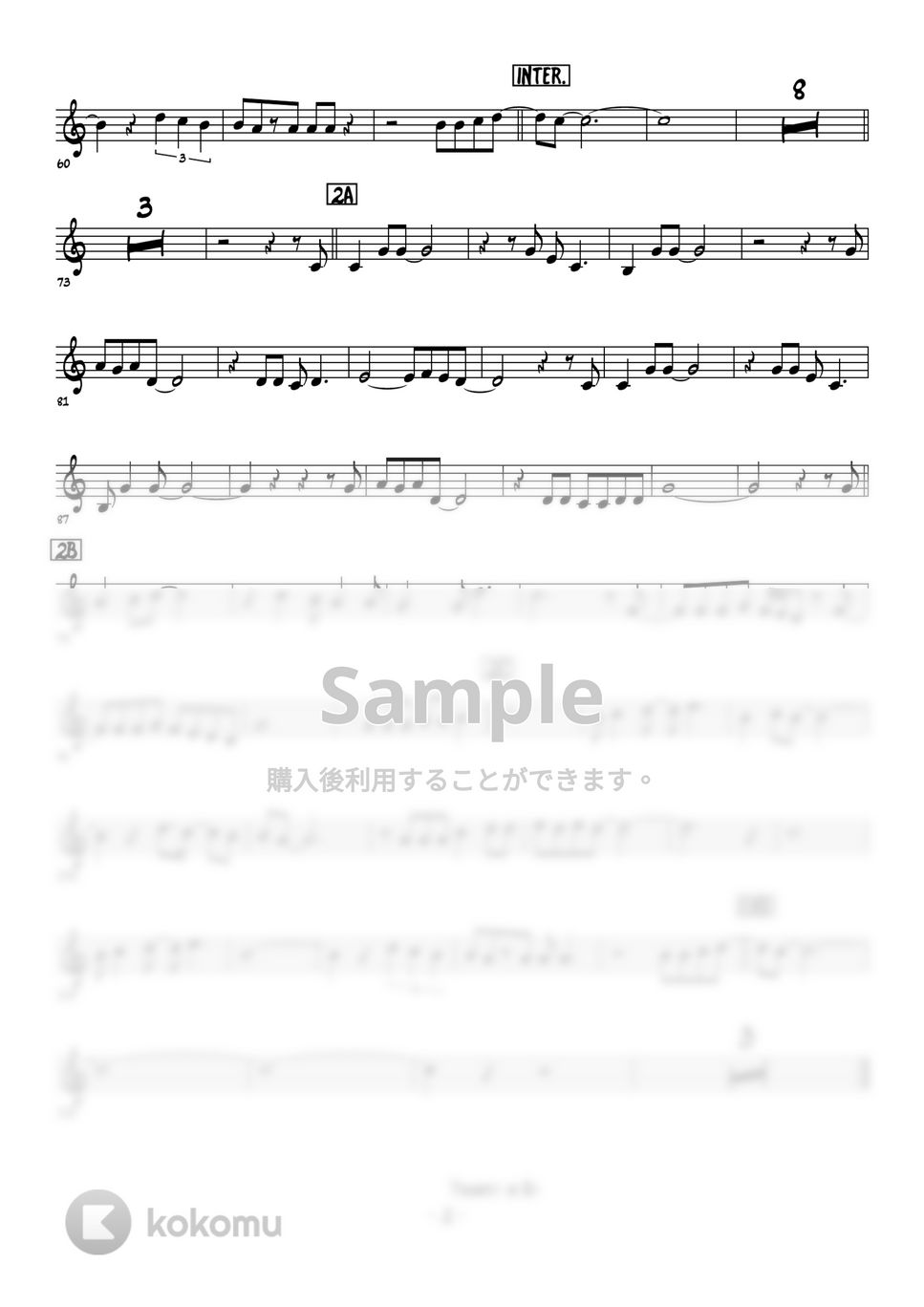 松田聖子 - 青い珊瑚礁 (メロディー楽譜) by 高田将利