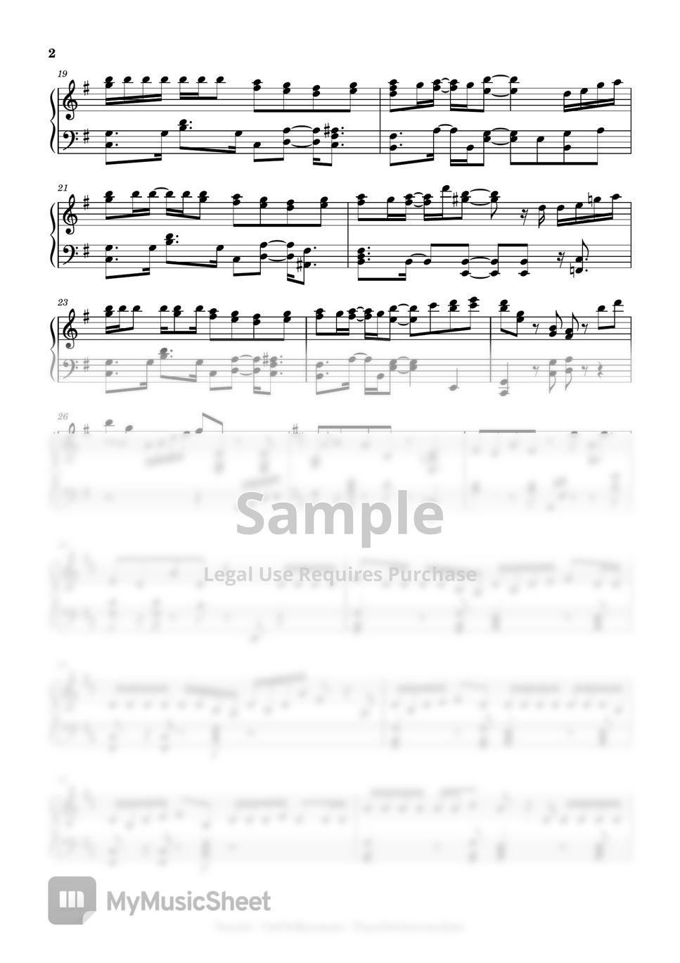 YOASOBI Umi no Manimani (intermediate, piano) Sheets by Mopianic