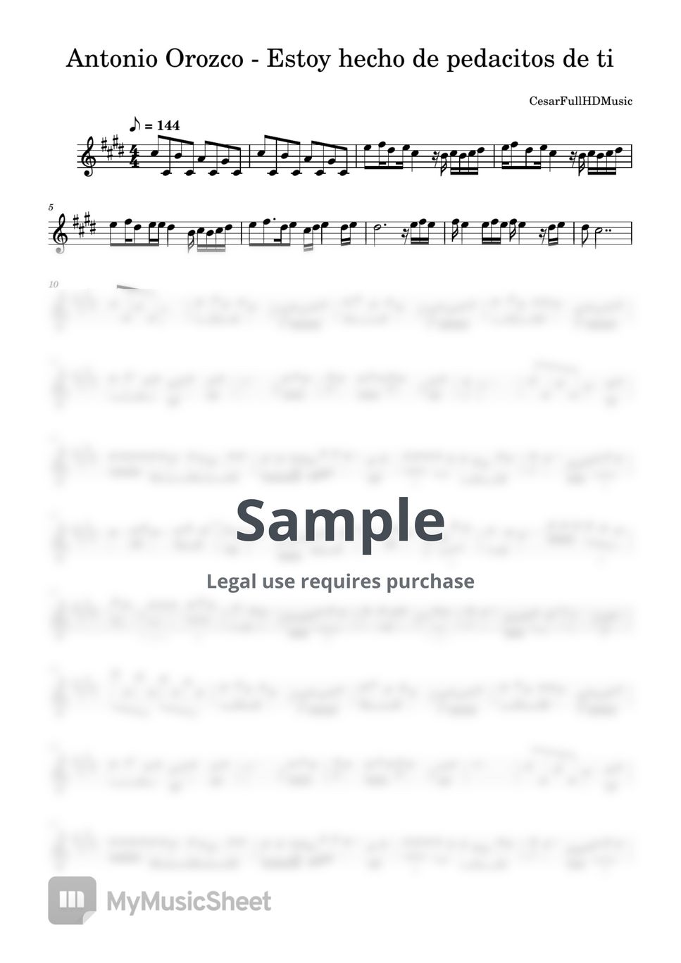 Antonio Orozco - Estoy hecho de pedacitos de ti