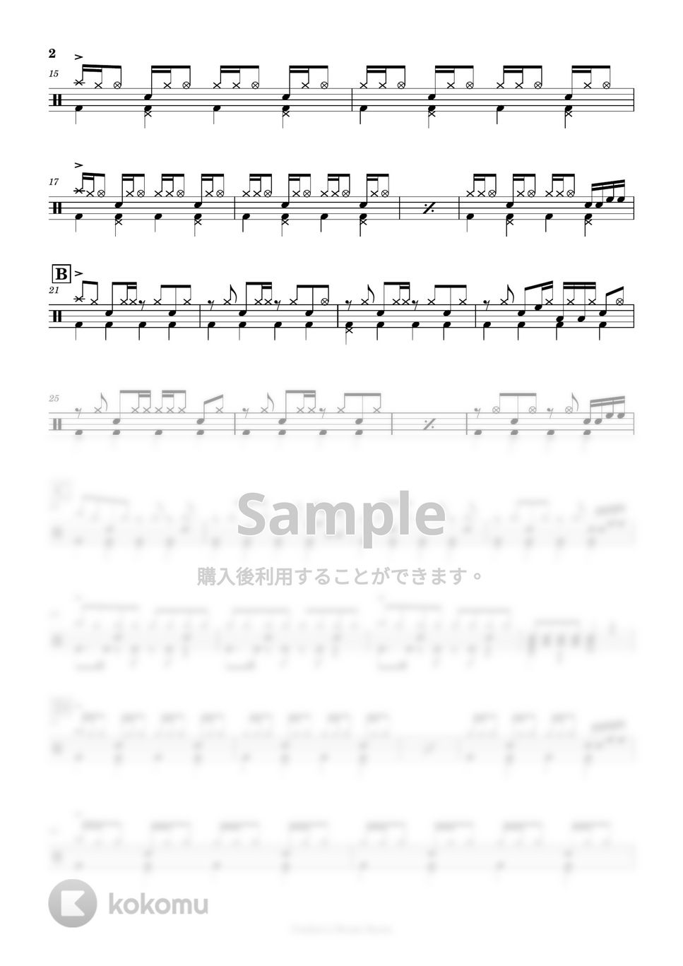 NEE - 不革命前夜 by Cookie's Drum Score