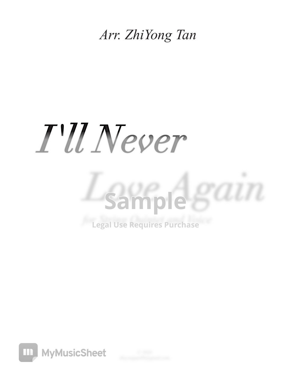 Stefani Germanotta, Natalie Hemby, Hillary Lindsey, Aaron Raitiere - I'll Never Love Again by ZhiYong Tan