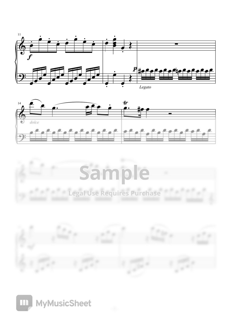 Wolfgang Amadeus Mozart - C大調第16號奏鳴曲 －－ 莫札特 / piano sheet by maboroshi