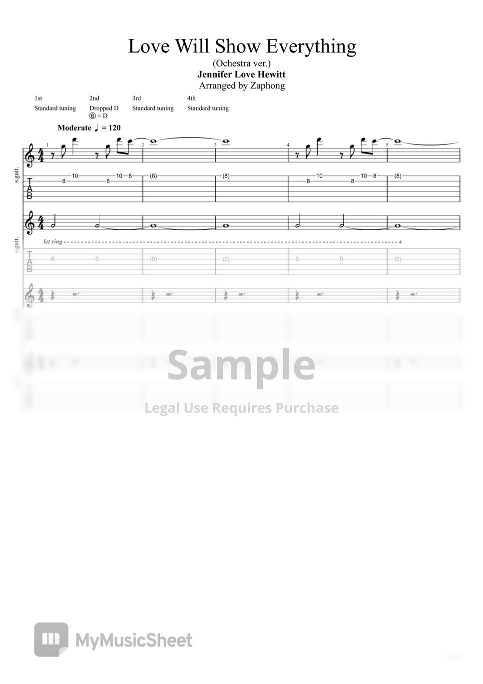 Jennifer Love Hewitt - Love Will Show Everything(If Only OST.) (Ochestra Version(Quartet)) by Zaphong