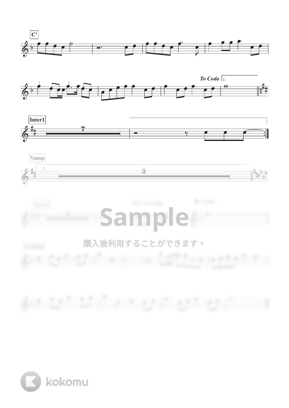 乃木坂46 - I see... (アルトサックス用 inE♭) by ALT Music