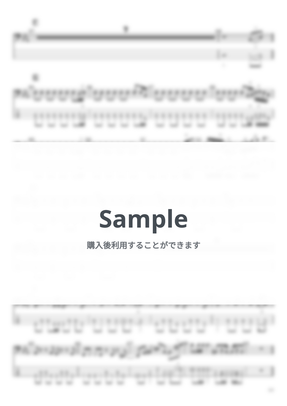 TOMOO - TOMOO ベースTAB譜面 10曲セット集Ⅱ by たぶべー - Page 6