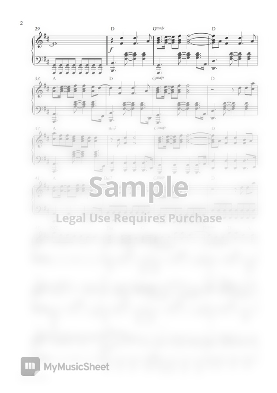 Alan Walker, Gavin James Tired (Piano Sheet) by Pianella Piano Partitura