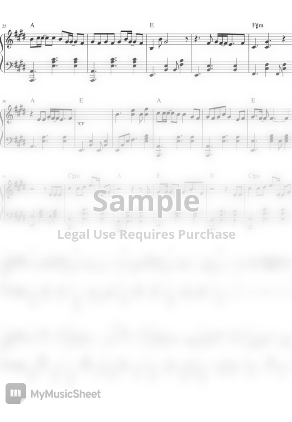 Ben&Ben Ride Home (piano sheet music) by Mel's Music Corner Sheet