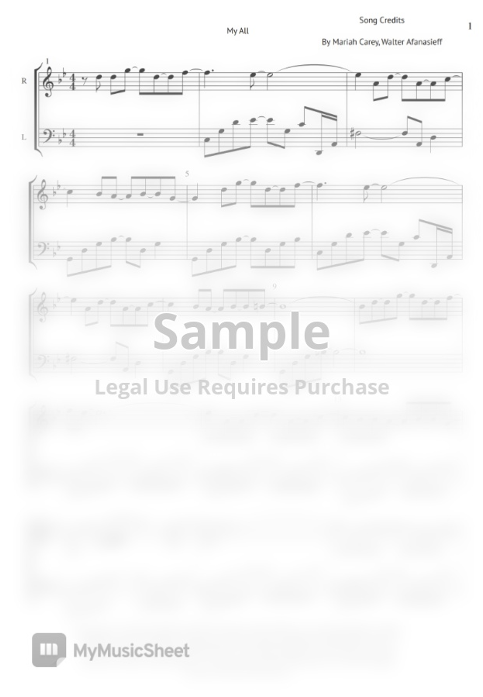 My All Piano