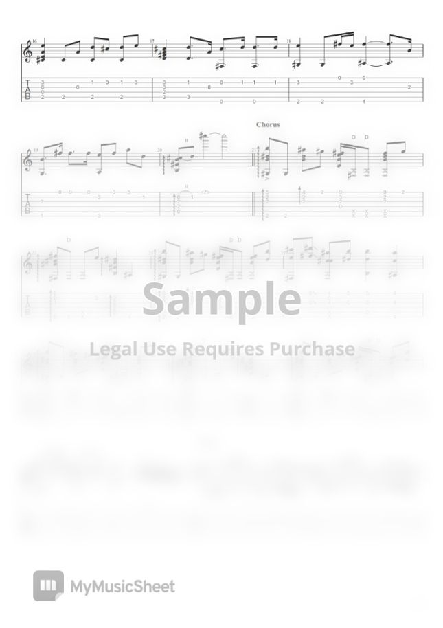 Attack on Titan Akuma no Ko[Easy Guitar Fingerstyle For Beginner] by