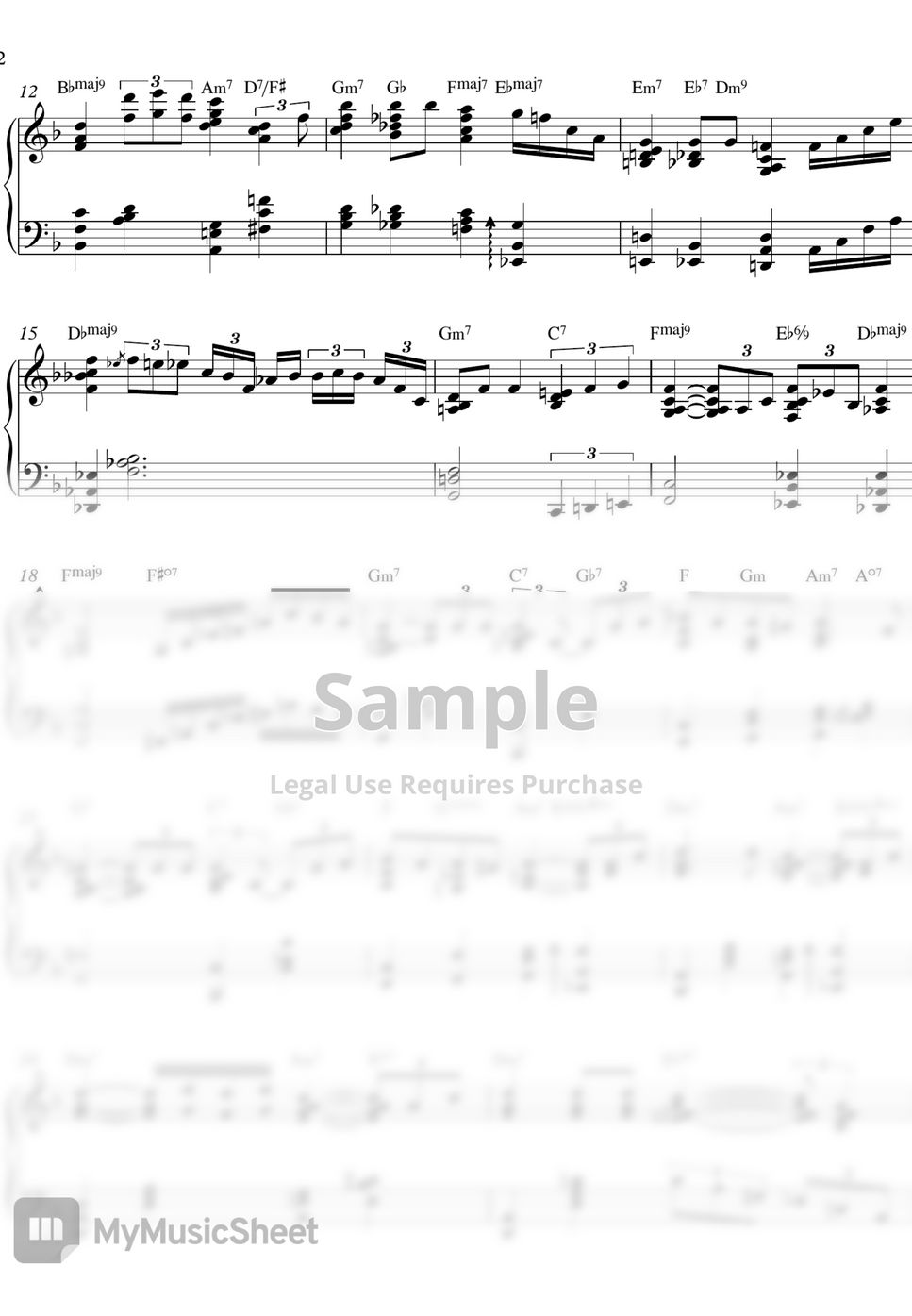 Louis Armstrong What A Wonderful World (Jazz Ballad) Spartito by MIWHA