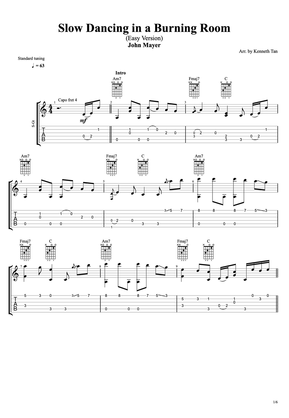 John Mayer Fingerstyle Guitar Slow Dancing In A Burning Room Easy john-mayer-fingerstyle-guitar-slow-dancing-in-a-burning-room-easy