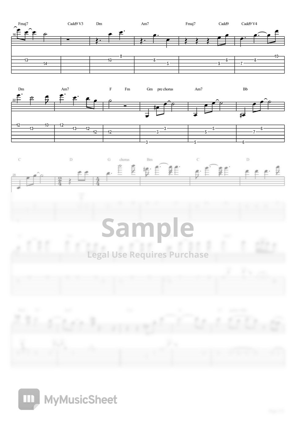 RubberBand Ciao guitar 結他 cover TAB by Eric Lo