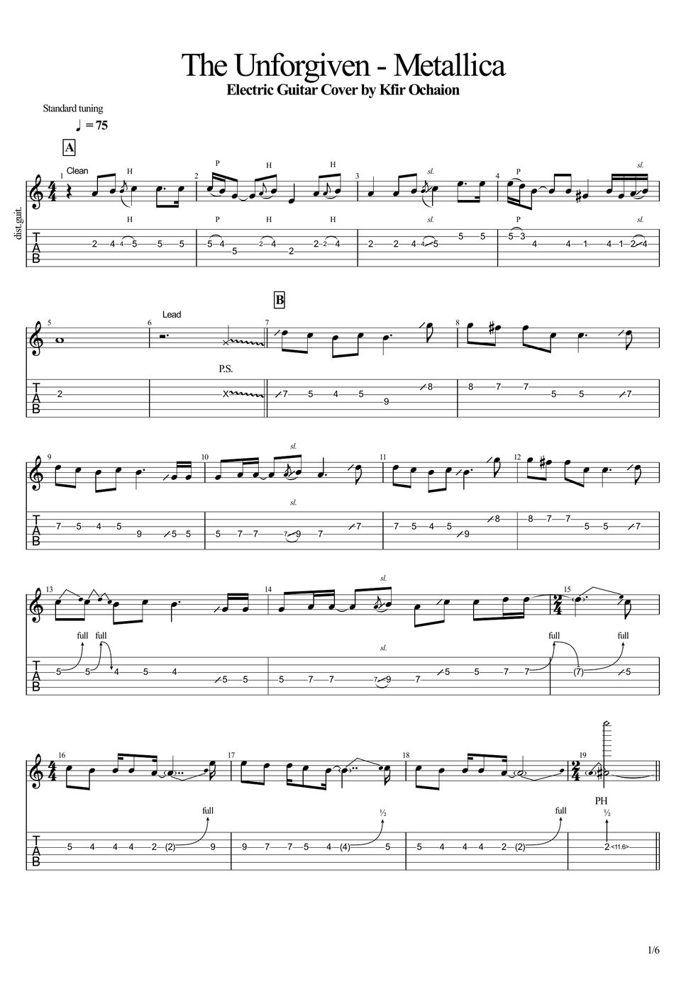Metallica The TAB by Kfir Ochaion