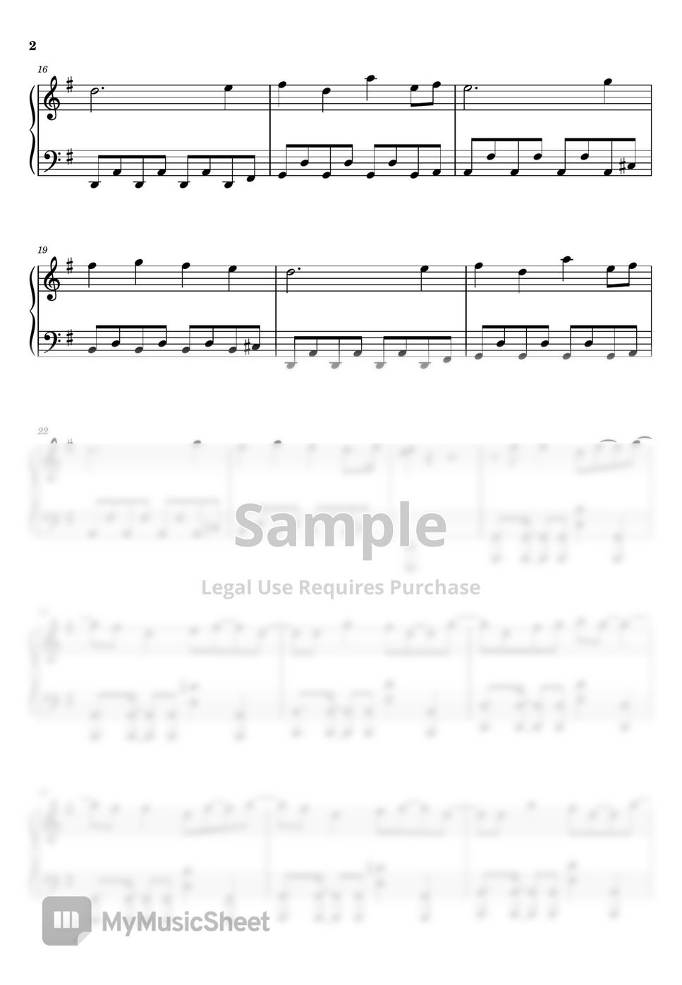 Marshmello Alone نوتة by Piano Go Life