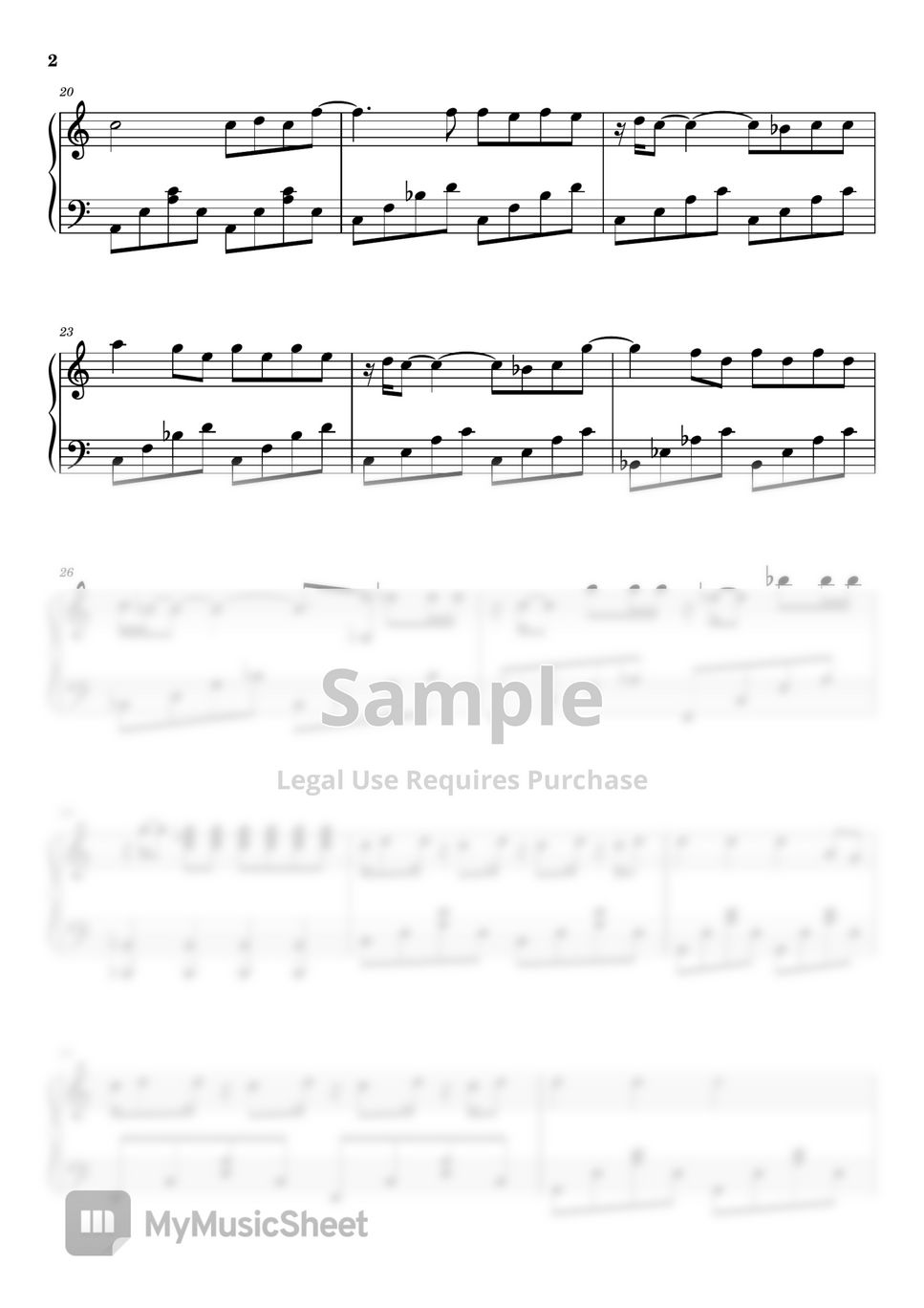 Justin Timberlake Can't Stop The Feeling Лист by Piano Go Life