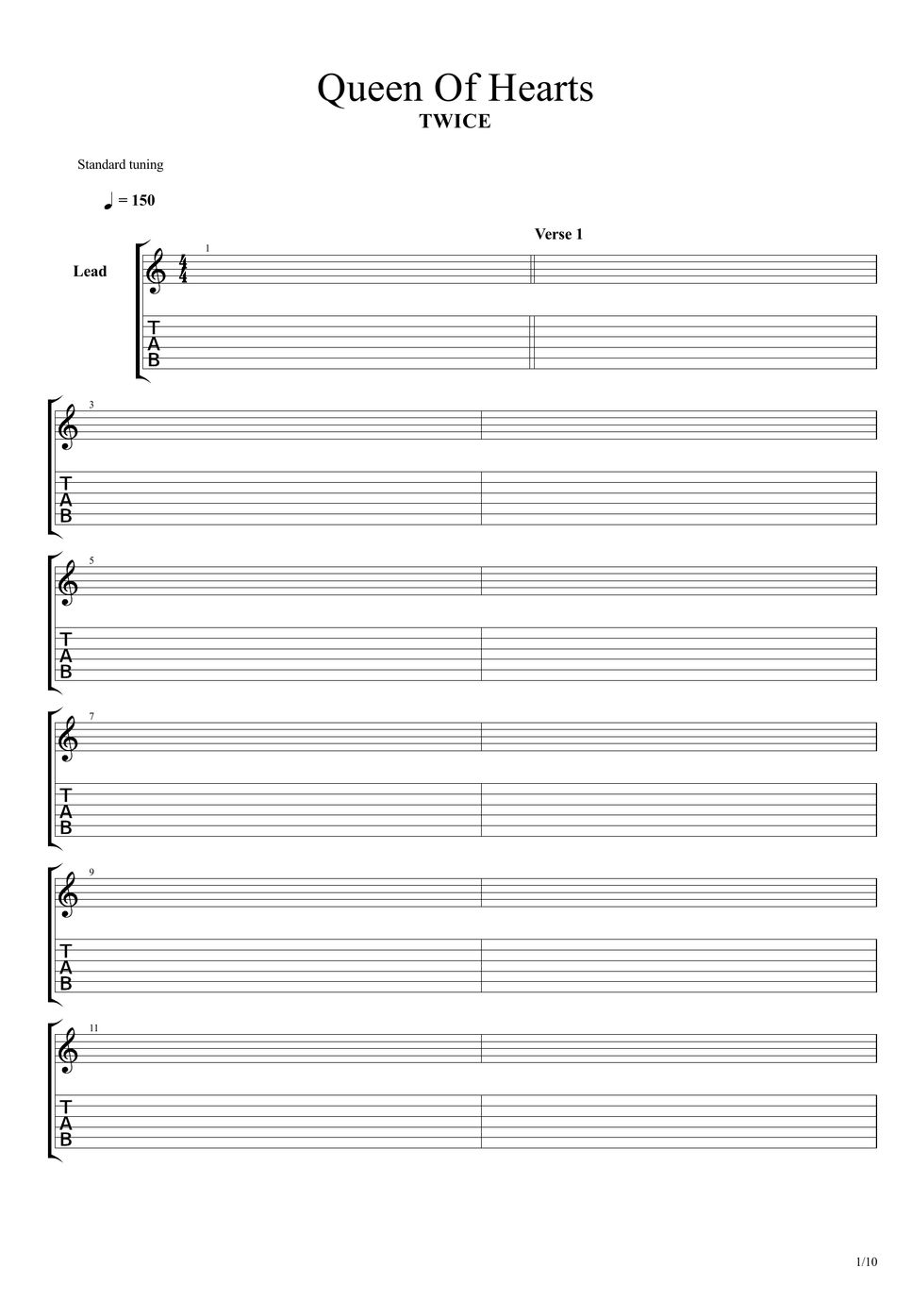 TWICE Queen Of Hearts TAB by Rob Ethereal