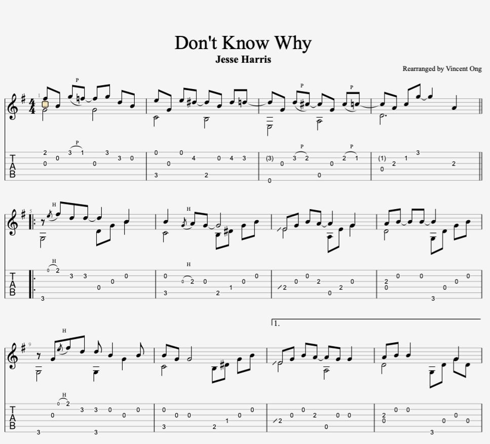 Norah Jones - Don't Know Why by Vincent Ong