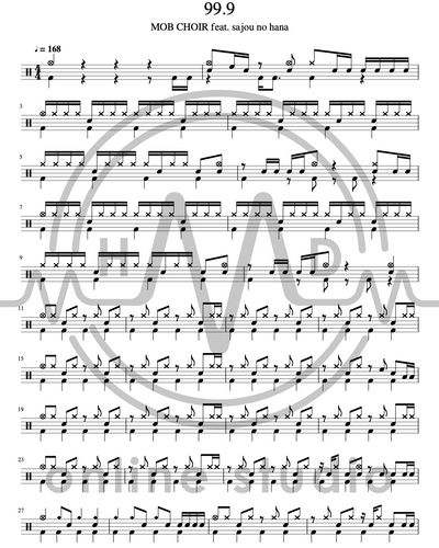 1 – mob choir Mob Psycho 100 III Opening - 1 Sheet music for Piano (Solo)