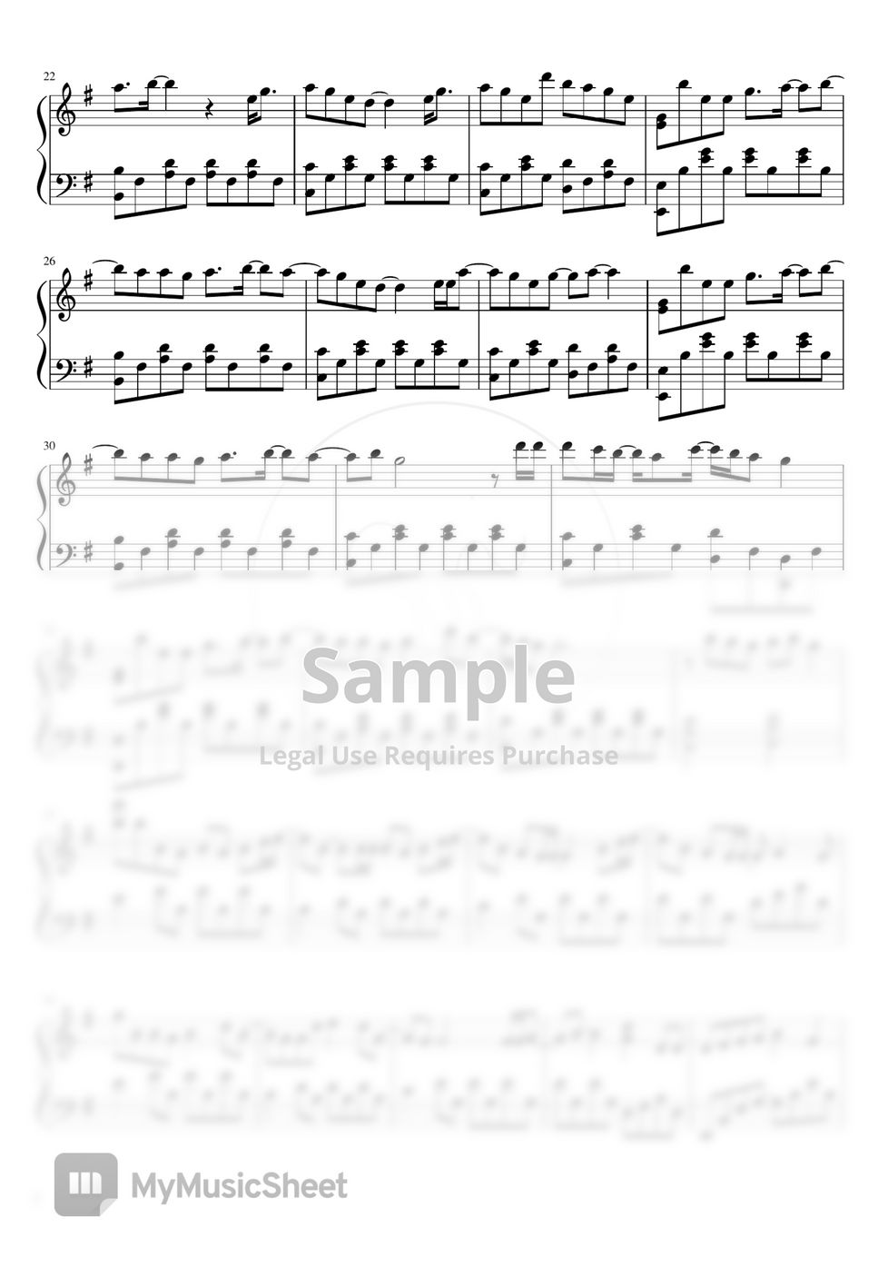 [Flower of Evil OST] Shin Yong Jae Feel You (Solo Piano) Sheet by SOI