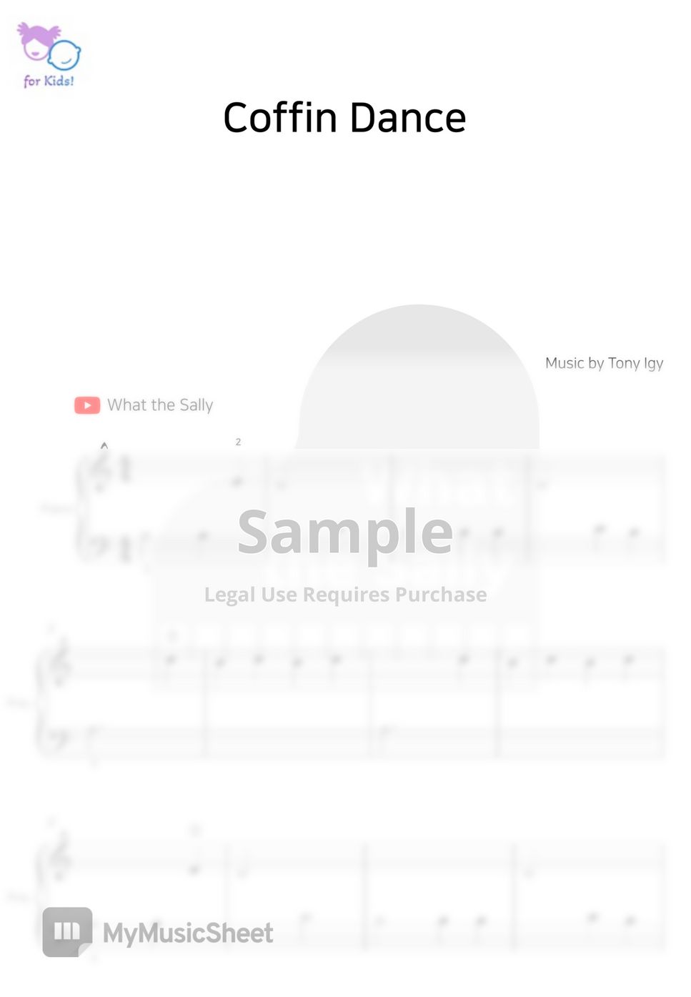 Stephan F Coffin Dance (관짝춤) Partition musicale by What the Sally