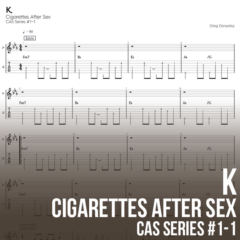 Cigarettes After Sex - K. Tab + 1staff by WOORAM