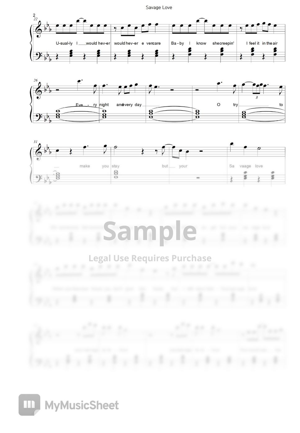 BTS Savage Love Hoja by Asam