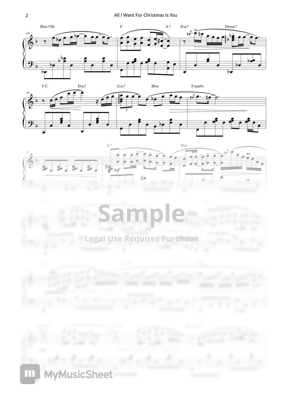Michael Buble All I Want For Christmas Is You (Piano Ballad Version) (Piano Ballad Version