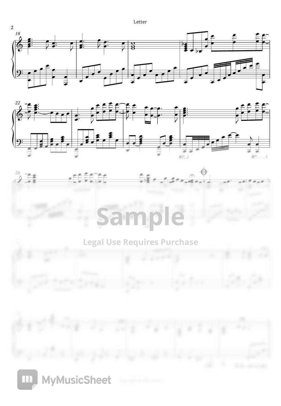 Violet Evergarden OST Letter Sheet by 12th_moon