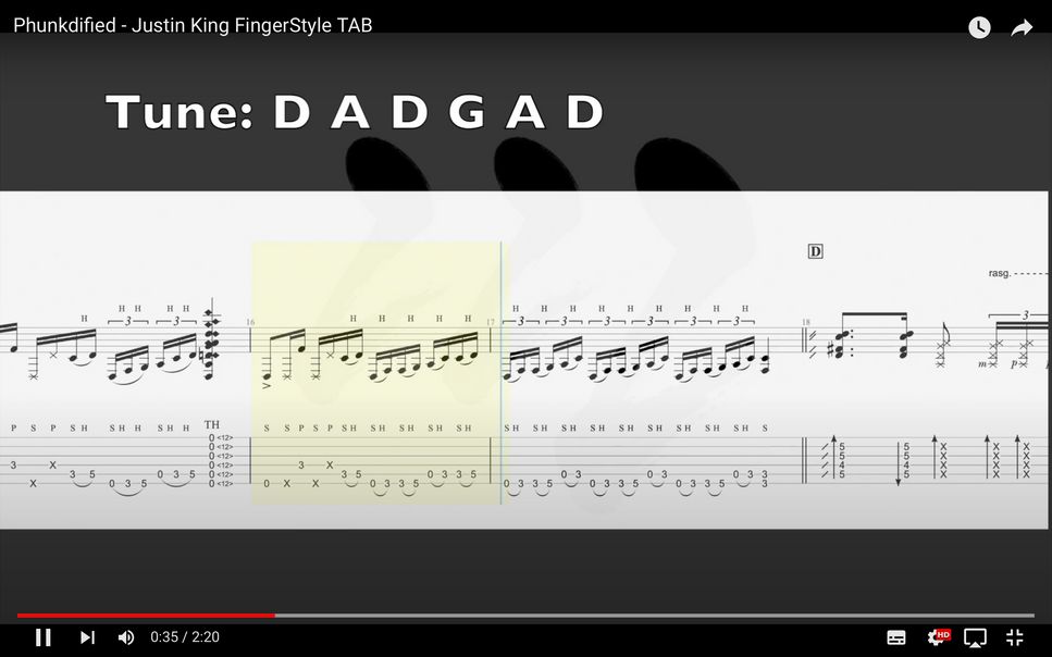 Justin King - Phunkdified (FingerStyle) by Mars TABs