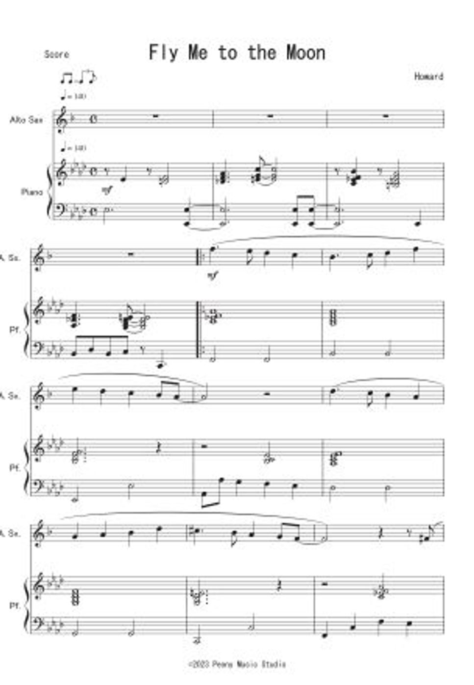 フランク・シナトラ - Fly Me to the Moon (A.Sax＆ピアノ) by Peony