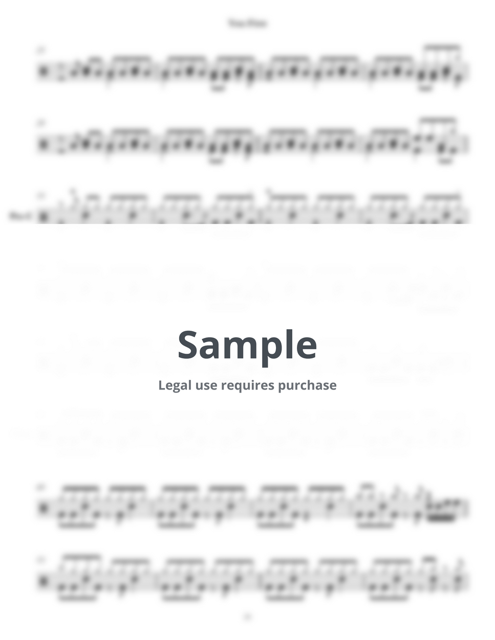 Paramore - You First Sheet Music by Jaslow Drum Sheets
