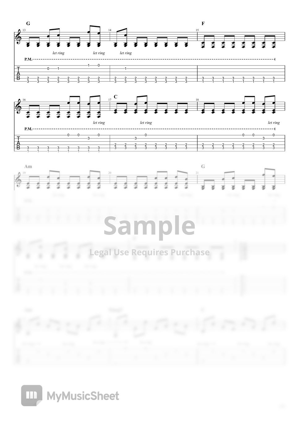 Ed Sheeran Photograph (Fingerstyle) TAB by Razvan Lazea