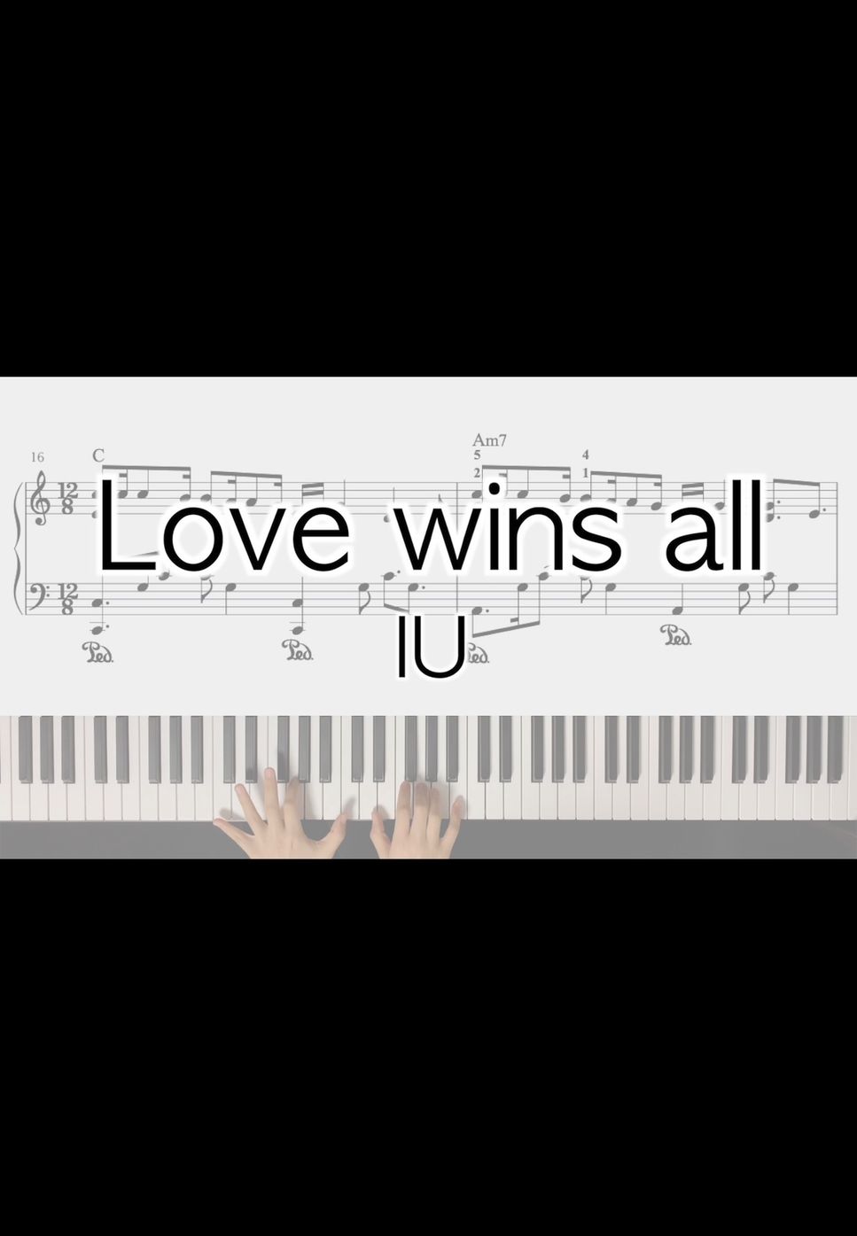 IU - Love wins all (original+easy ver.) by PeachPiano