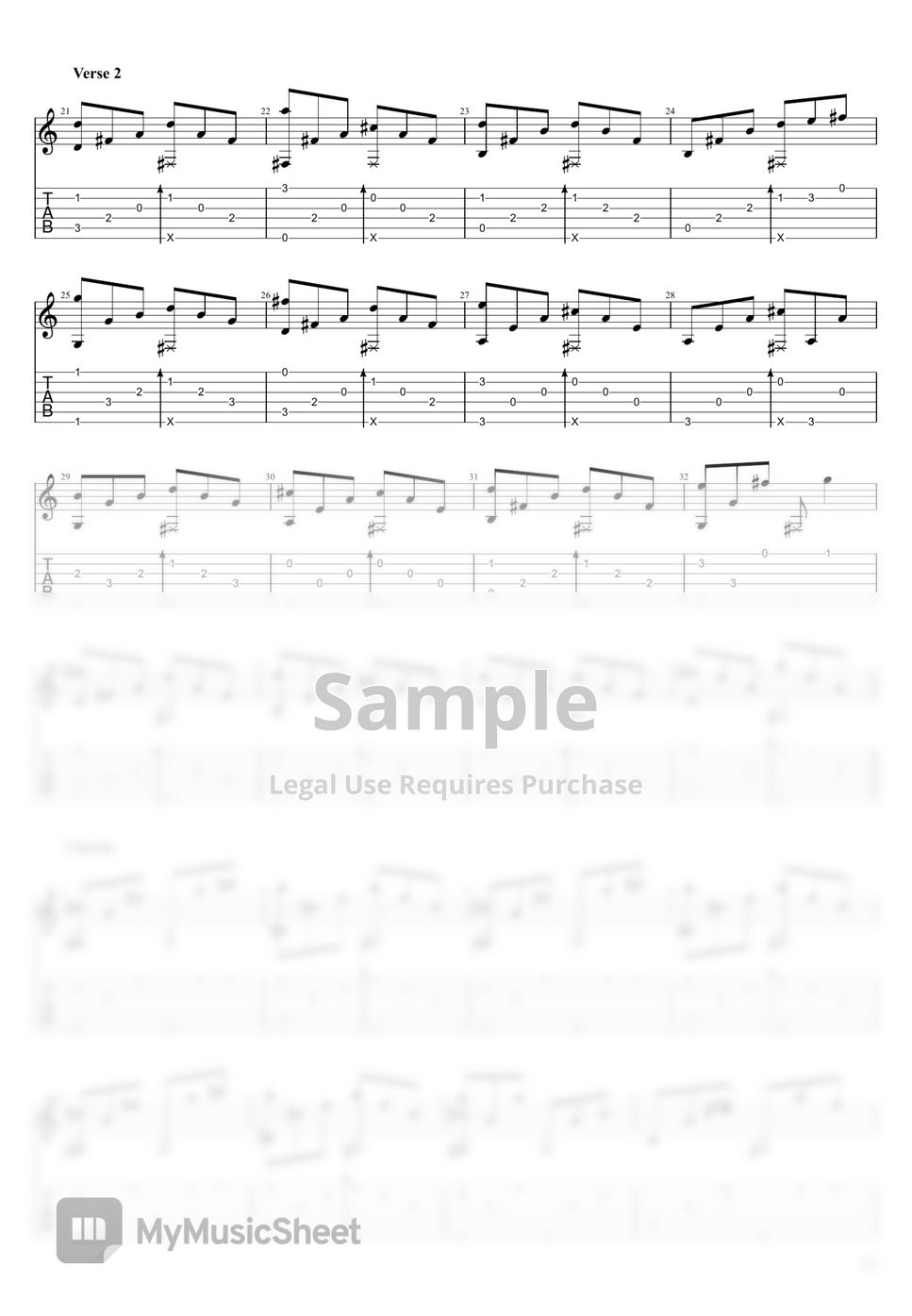 Elvis Presley Can't Help Falling in Love Fingerstyle Club TAB by