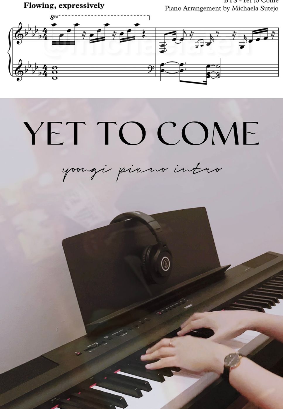 Min Yoon Gi , Suga of BTS - Yoongi Piano Intro - Yet To Come by Michaela Sutejo