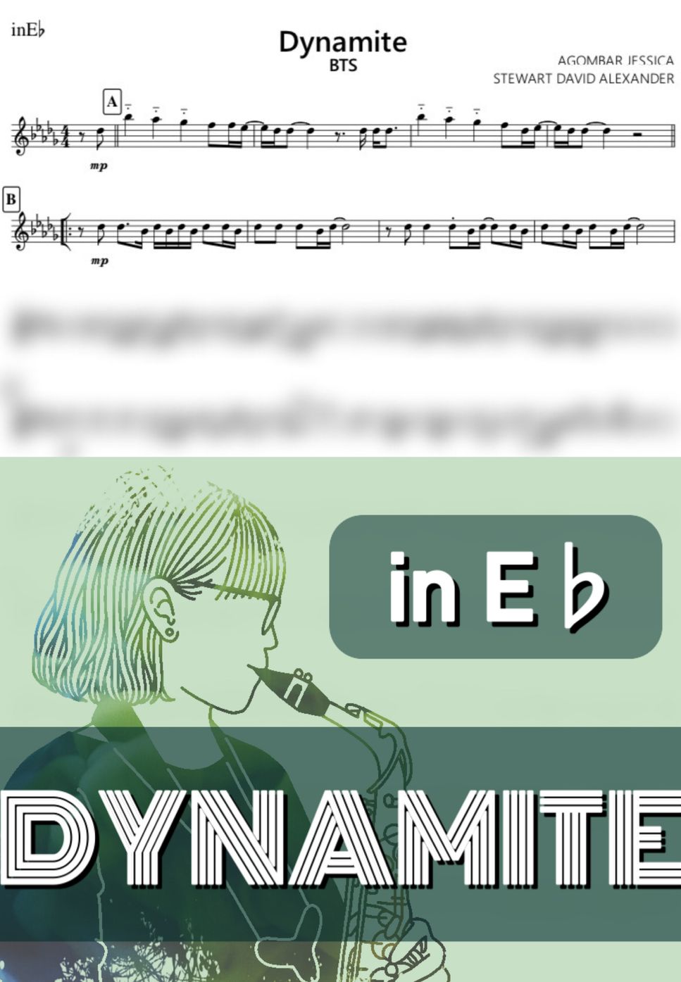 防弾少年団(BTS) - Dynamite (E♭) by kanamusic