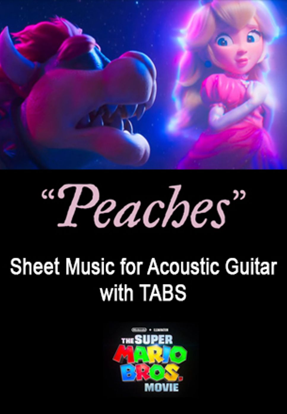 Jack Black (Bowser's song) - Peaches (Fingerstyle Guitar) by Alessandro Guitar Tabs