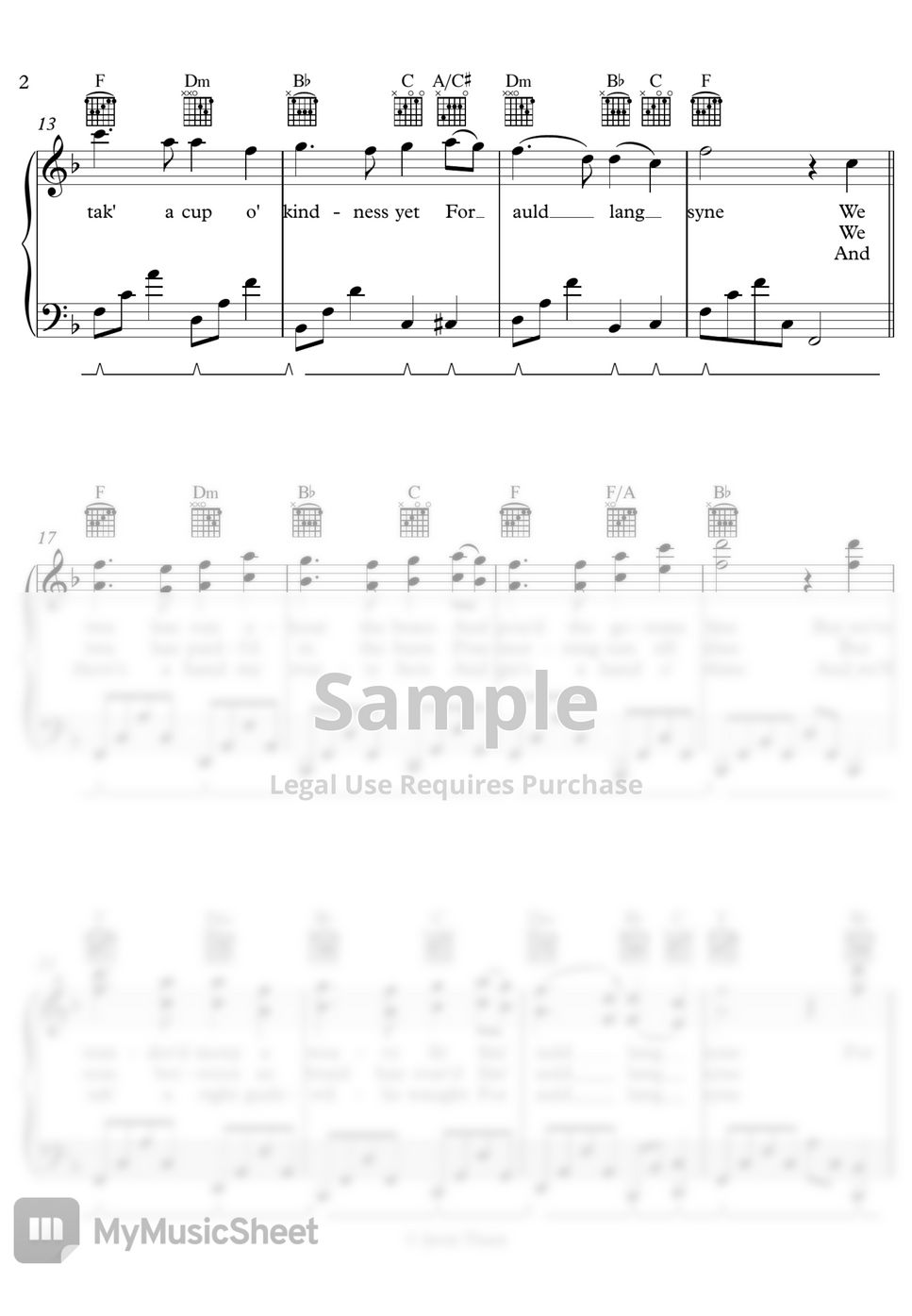 Scottish Folk Song Auld Lang Syne Blad By Javin Tham scottish-folk-song-auld-lang-syne-blad-by-javin-tham