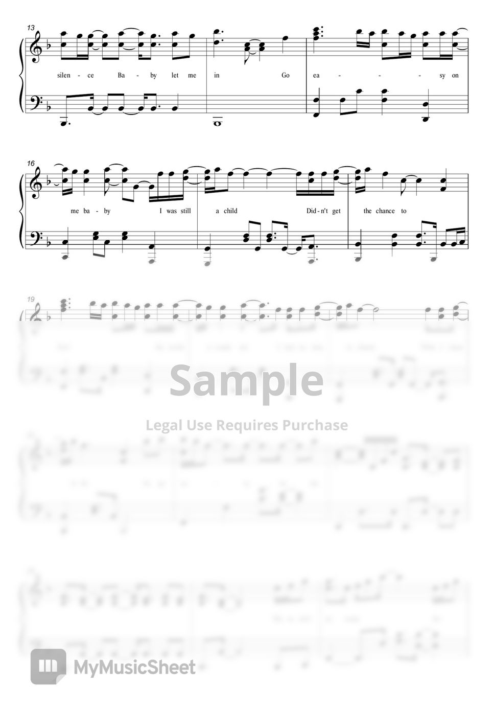 Adele Easy On Me Partition musicale by HANPPYEOMPIANO