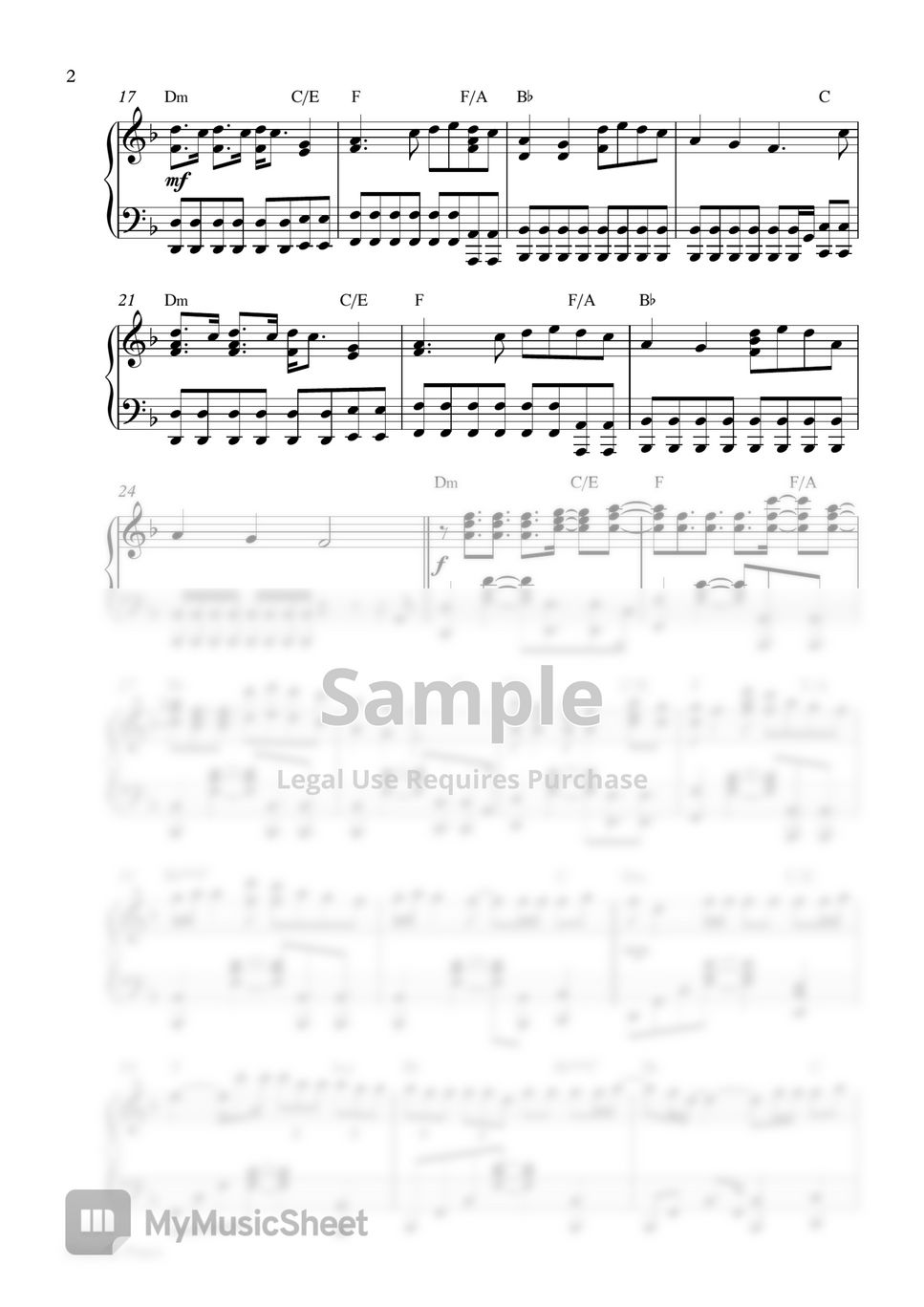 Marshmello Happier Piano Sheet 樂譜 By Pianella Piano 3907