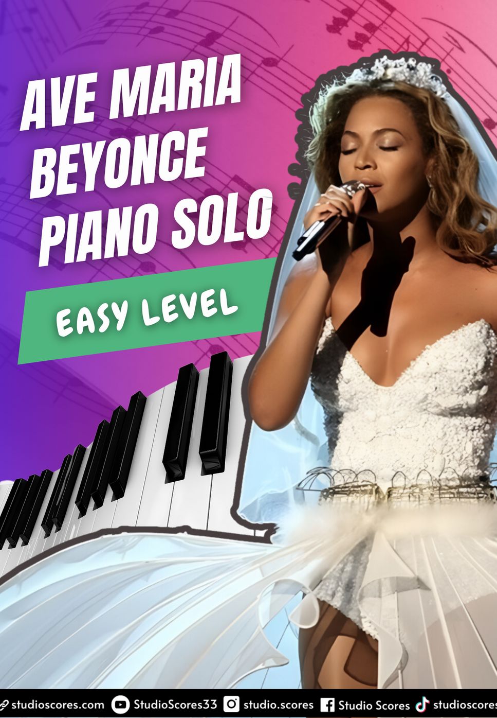 Beyonce - Ave Maria (pop song for piano solo) by Studio Scores