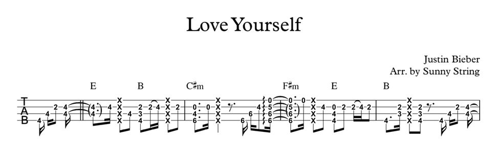 Justin Biber - Love Yourself (Love Yourself - Ukulele Fingerstyle Ver.) by Sunny String