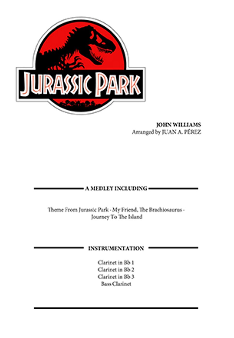 John Williams Jurassic Park Quartet) Sheets by Juan A. Pérez