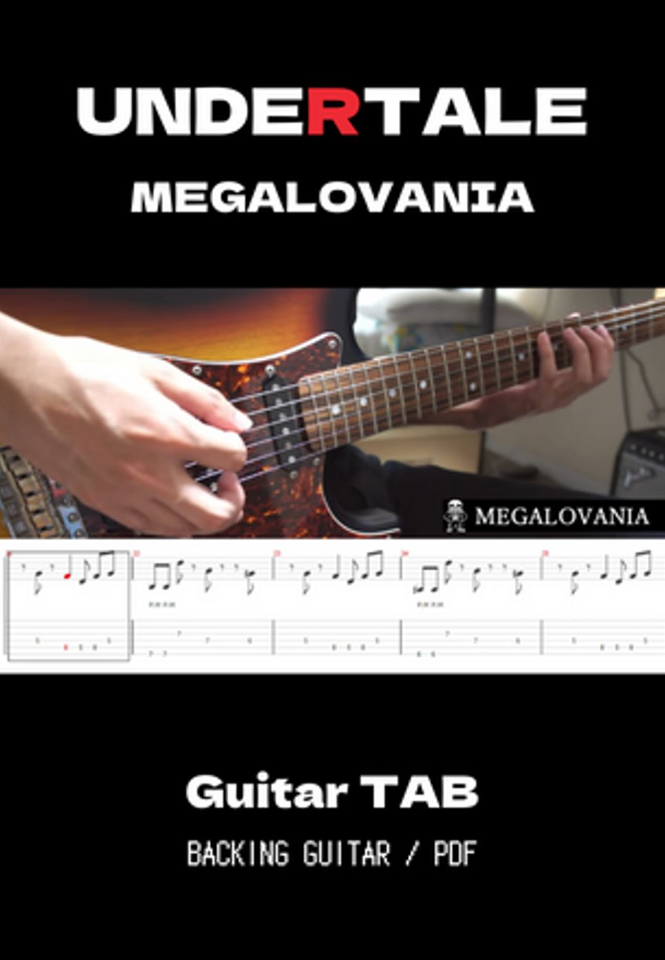 UNDERTALE - MEGALOVANIA (ギターインストVer / バッキングパートのみ) by トビー・フォックス