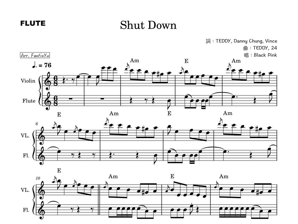 blackpink-shut-down-partitura-by-fantinyu