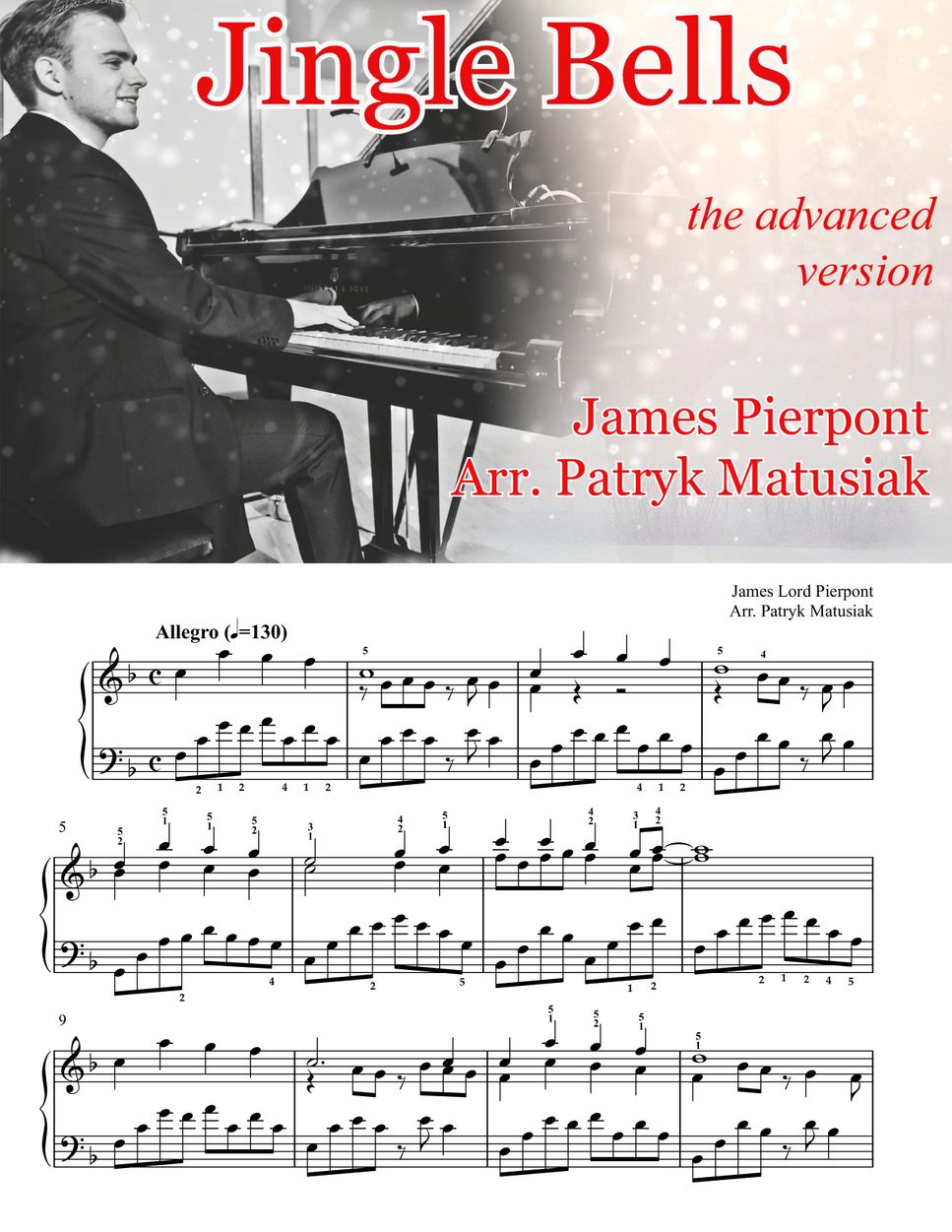 James Pierpont Jingle Bells the advanced version Sheet by Patryk Matusiak