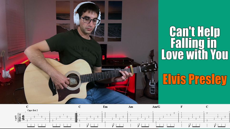 Elvis Presley - Can't Help Falling In Love (Fingerstyle Guitar Solo) by Enrique Rojas