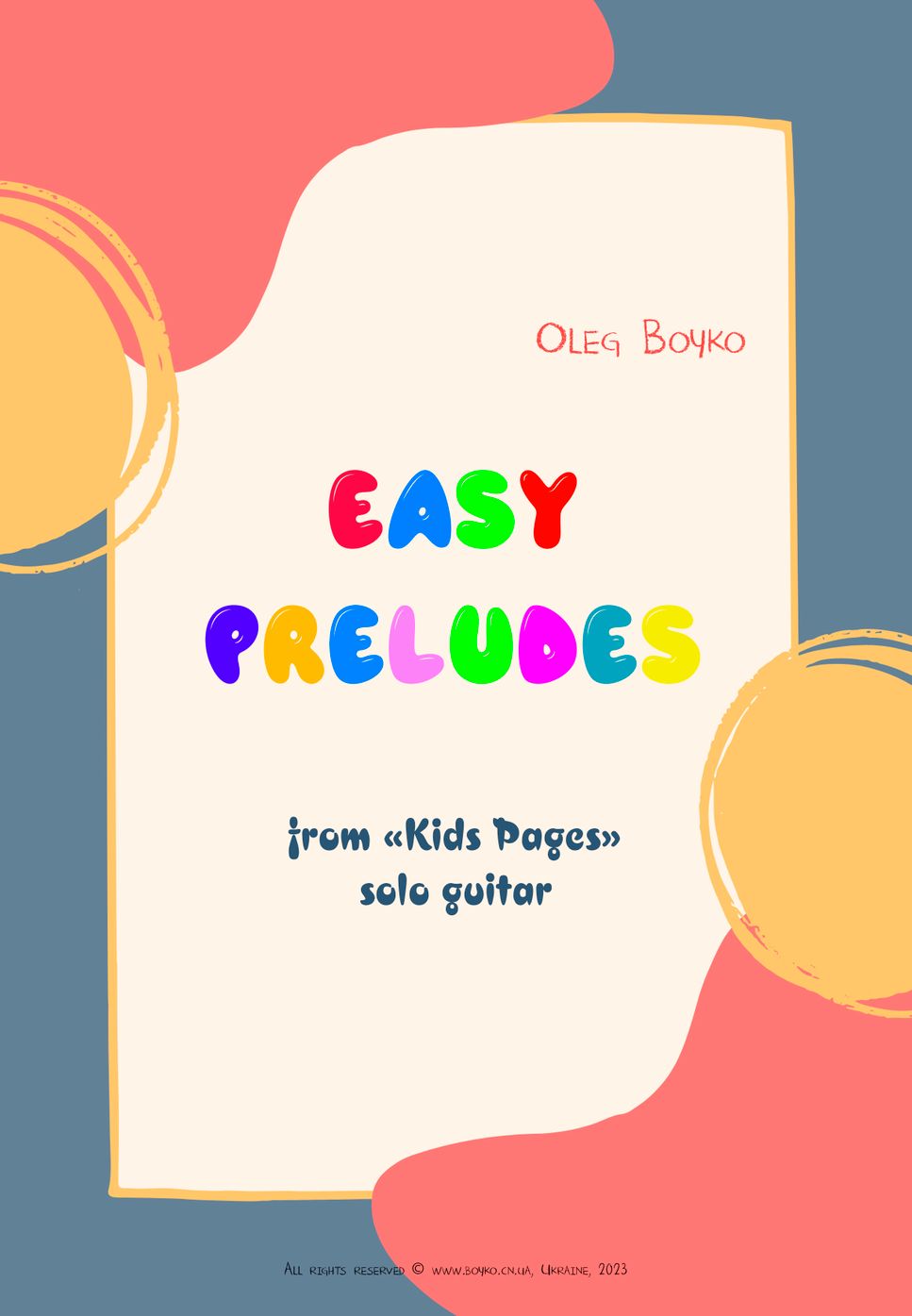 Easy Preludes from 'Kids Pages' by Oleg Boyko
