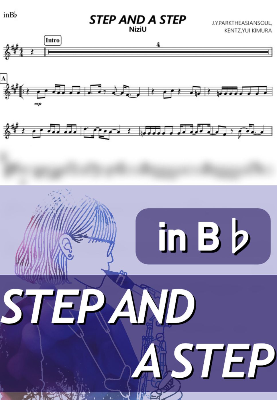 NiziU - Step and a step (B♭) by kanamusic