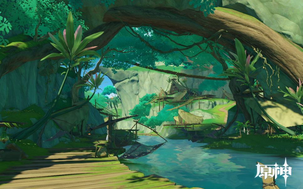 Yu-Peng Chen (HOYO-MiX) - 【Genshin Impact】Village Surrounded by Green by 有梦想的努力少年